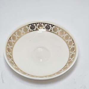 Whittard of Chelsea After Dark 05' Fine China Saucer Gold Flora - Replacement